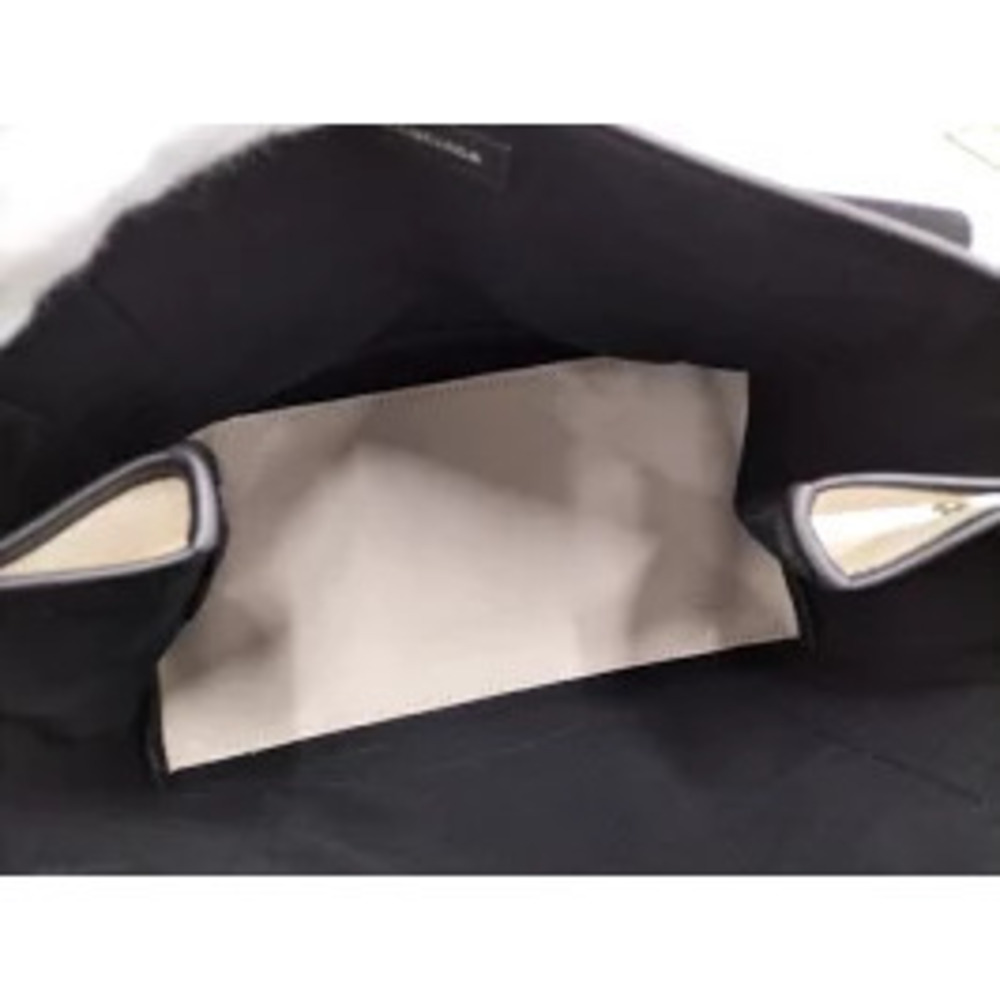 BALENCIAGA Navy Blue Cabas Tote Bag Canvas White - Picture 9 of 9